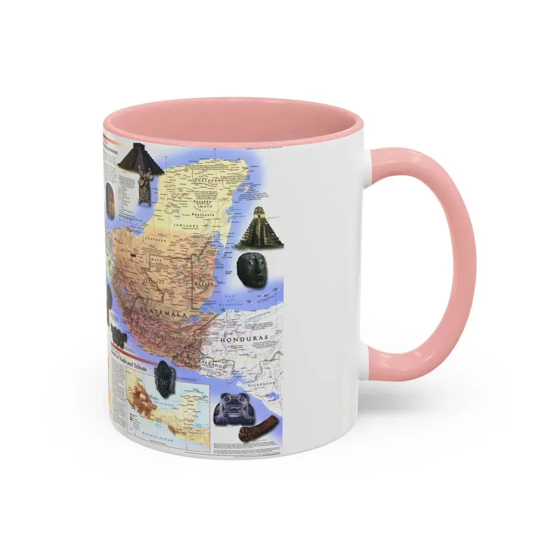 North America - Ancient Mesoamerica (1997) (Map) Accent Coffee Mug - Go Mug Yourself