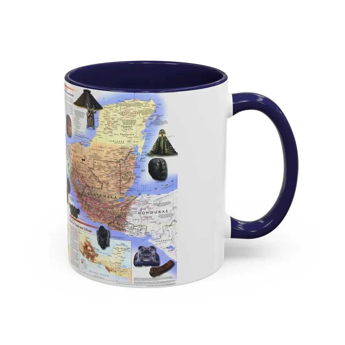 North America - Ancient Mesoamerica (1997) (Map) Accent Coffee Mug - Go Mug Yourself