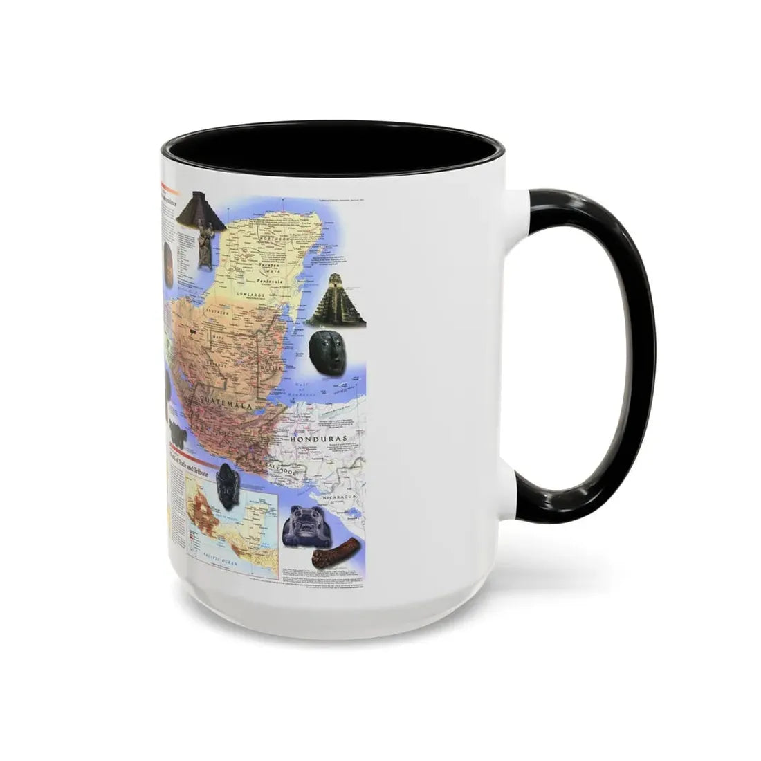North America - Ancient Mesoamerica (1997) (Map) Accent Coffee Mug - Go Mug Yourself