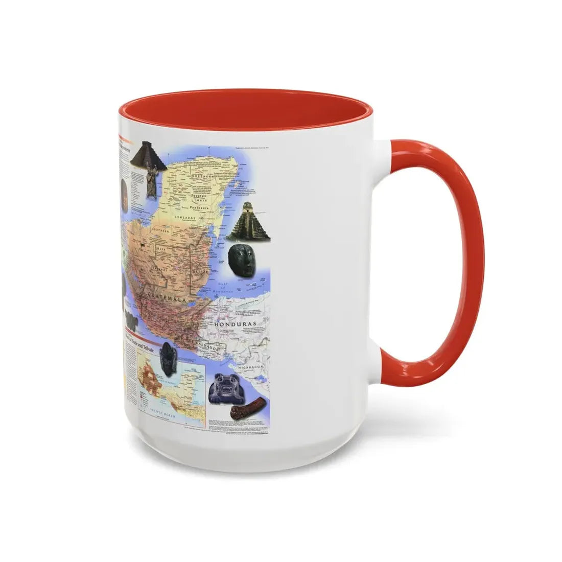 North America - Ancient Mesoamerica (1997) (Map) Accent Coffee Mug - Go Mug Yourself