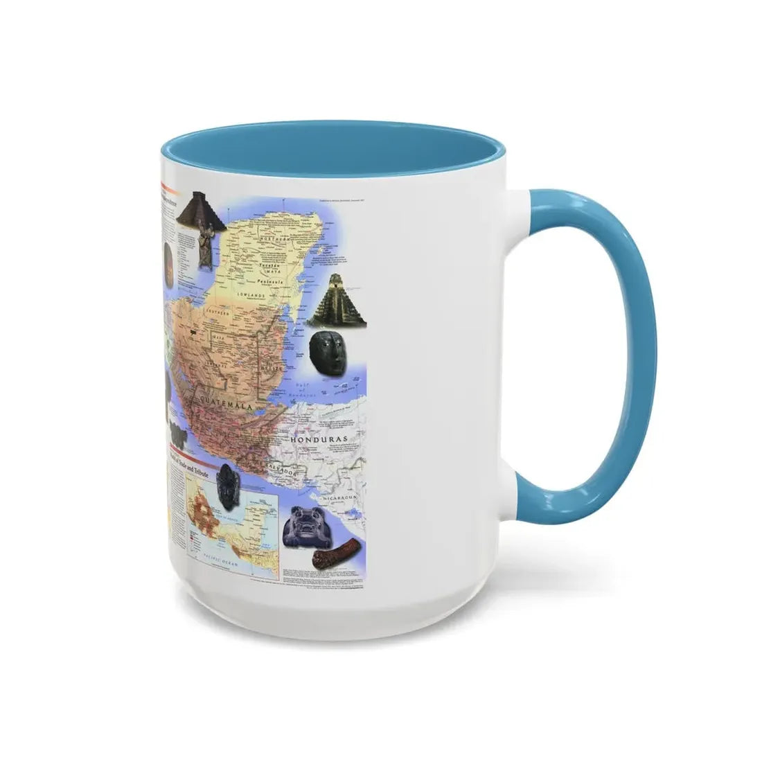 North America - Ancient Mesoamerica (1997) (Map) Accent Coffee Mug - Go Mug Yourself