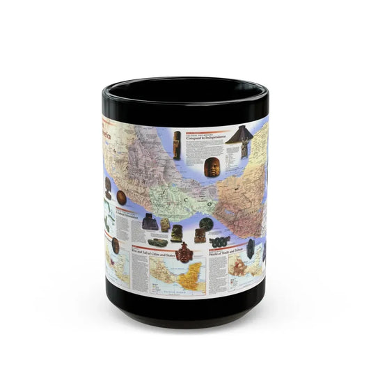 North America - Ancient Mesoamerica (1997) (Map) Black Coffee Mug 15oz - Go Mug Yourself