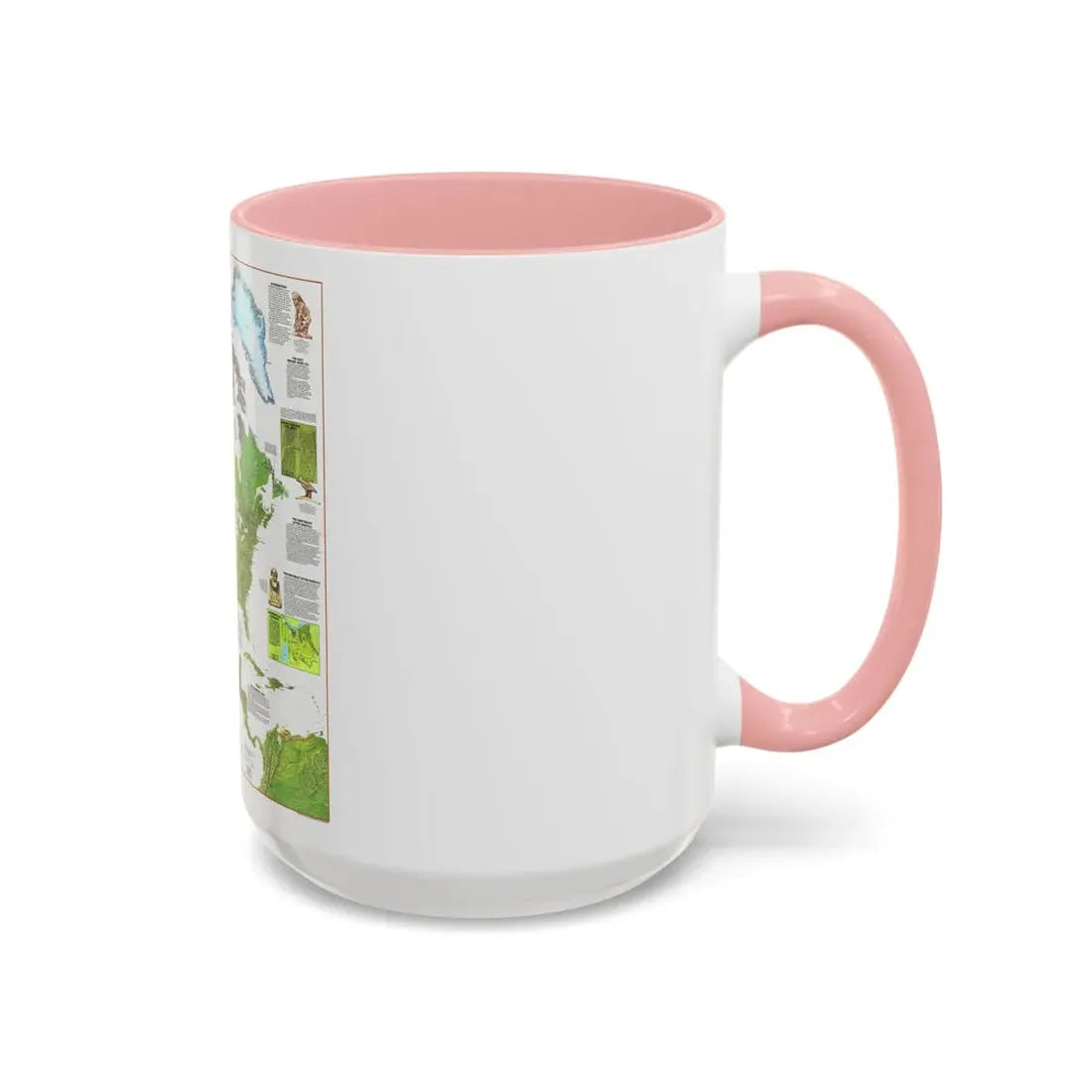 North America - Before Columbus (1972) (Map) Accent Coffee Mug - Go Mug Yourself