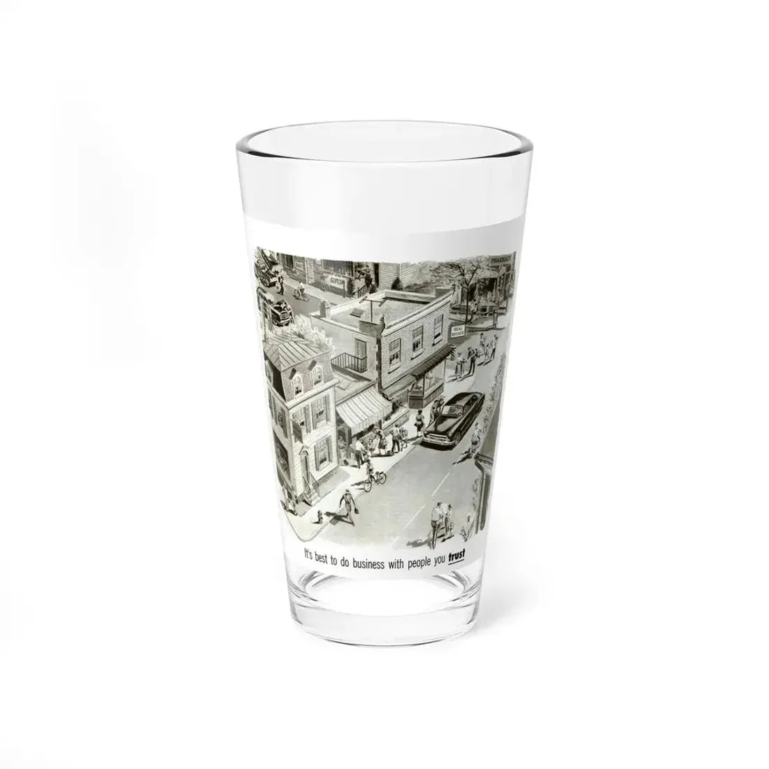 North America Companies ad, Collier's, September 13, 1952 (Magazine Illustration) Pint Glass 16oz 16oz - Go Mug Yourself