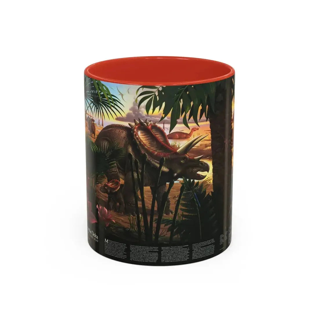 North America - Dawn on the Delta- 74mya (1993) (Map) Accent Coffee Mug 11oz Red - Go Mug Yourself
