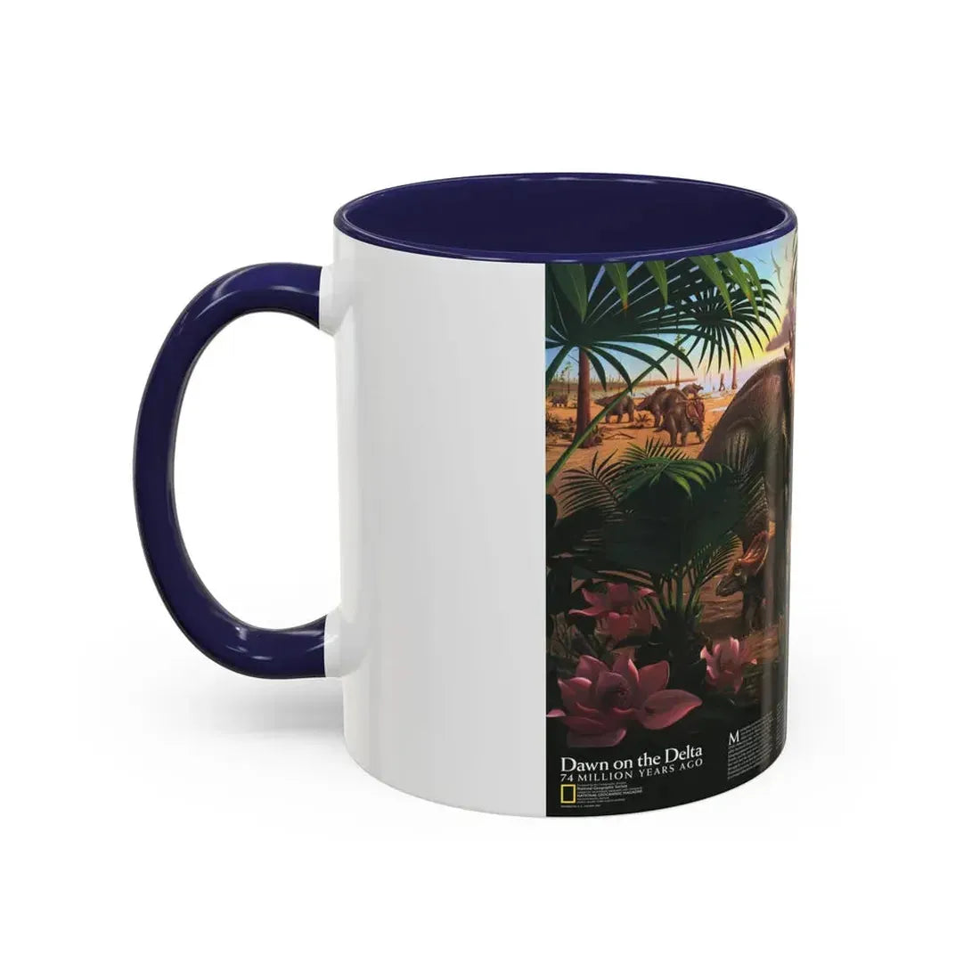 North America - Dawn on the Delta- 74mya (1993) (Map) Accent Coffee Mug - Go Mug Yourself