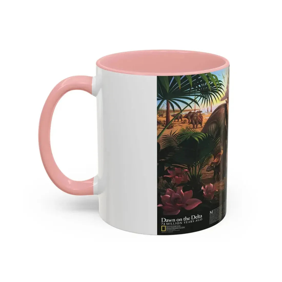North America - Dawn on the Delta- 74mya (1993) (Map) Accent Coffee Mug - Go Mug Yourself