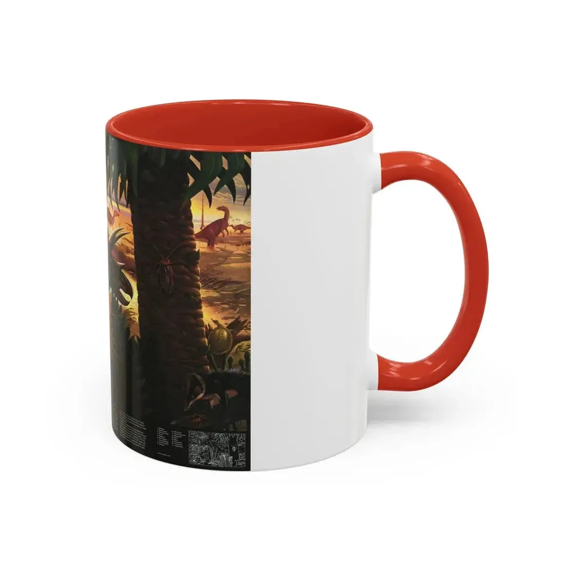 North America - Dawn on the Delta- 74mya (1993) (Map) Accent Coffee Mug - Go Mug Yourself