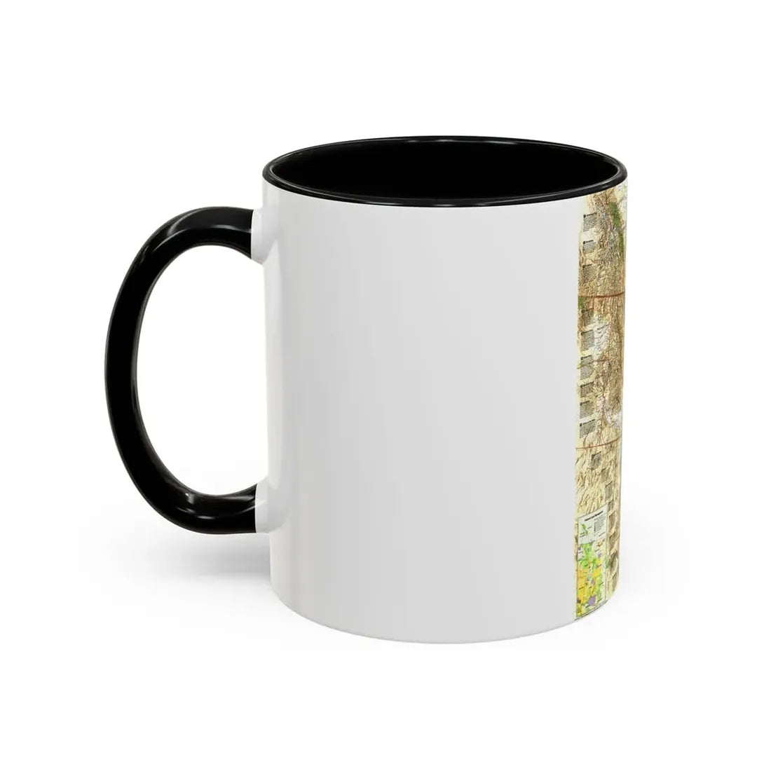 North America - Heart of the Rockies (1995) (Map) Accent Coffee Mug - Go Mug Yourself