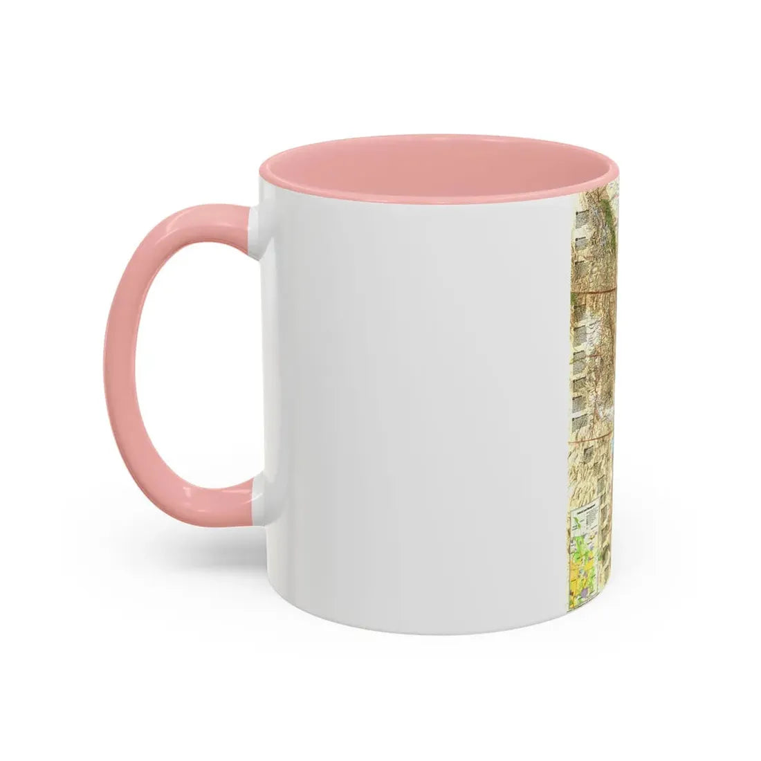 North America - Heart of the Rockies (1995) (Map) Accent Coffee Mug - Go Mug Yourself