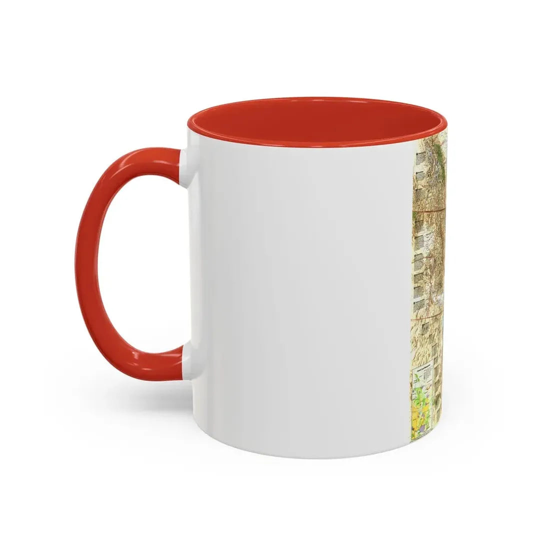 North America - Heart of the Rockies (1995) (Map) Accent Coffee Mug - Go Mug Yourself