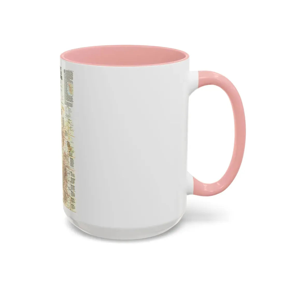 North America - Heart of the Rockies (1995) (Map) Accent Coffee Mug - Go Mug Yourself