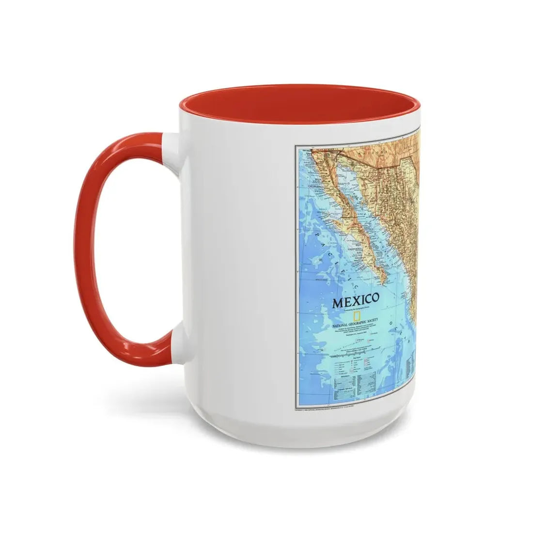 North America - Mexico (1994) (Map) Accent Coffee Mug - Go Mug Yourself