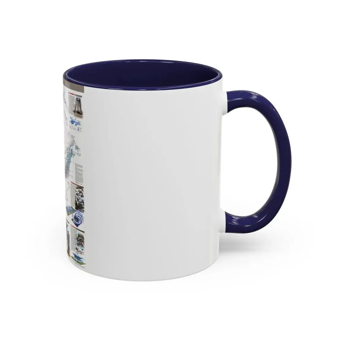North America - Nature in Full Force (1998) (Map) Accent Coffee Mug - Go Mug Yourself
