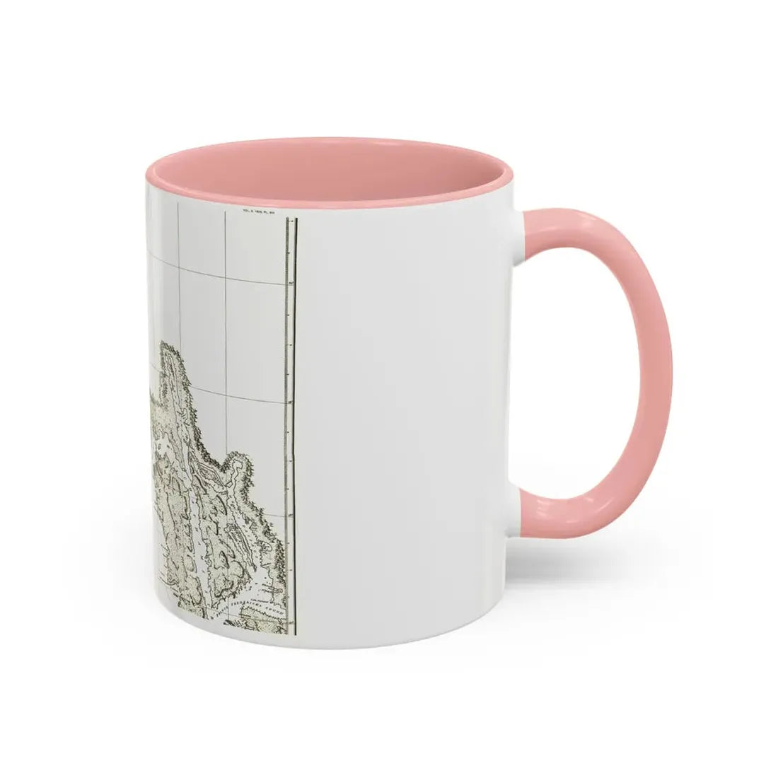 North America - Part of the Coast (1898) (Map) Accent Coffee Mug - Go Mug Yourself