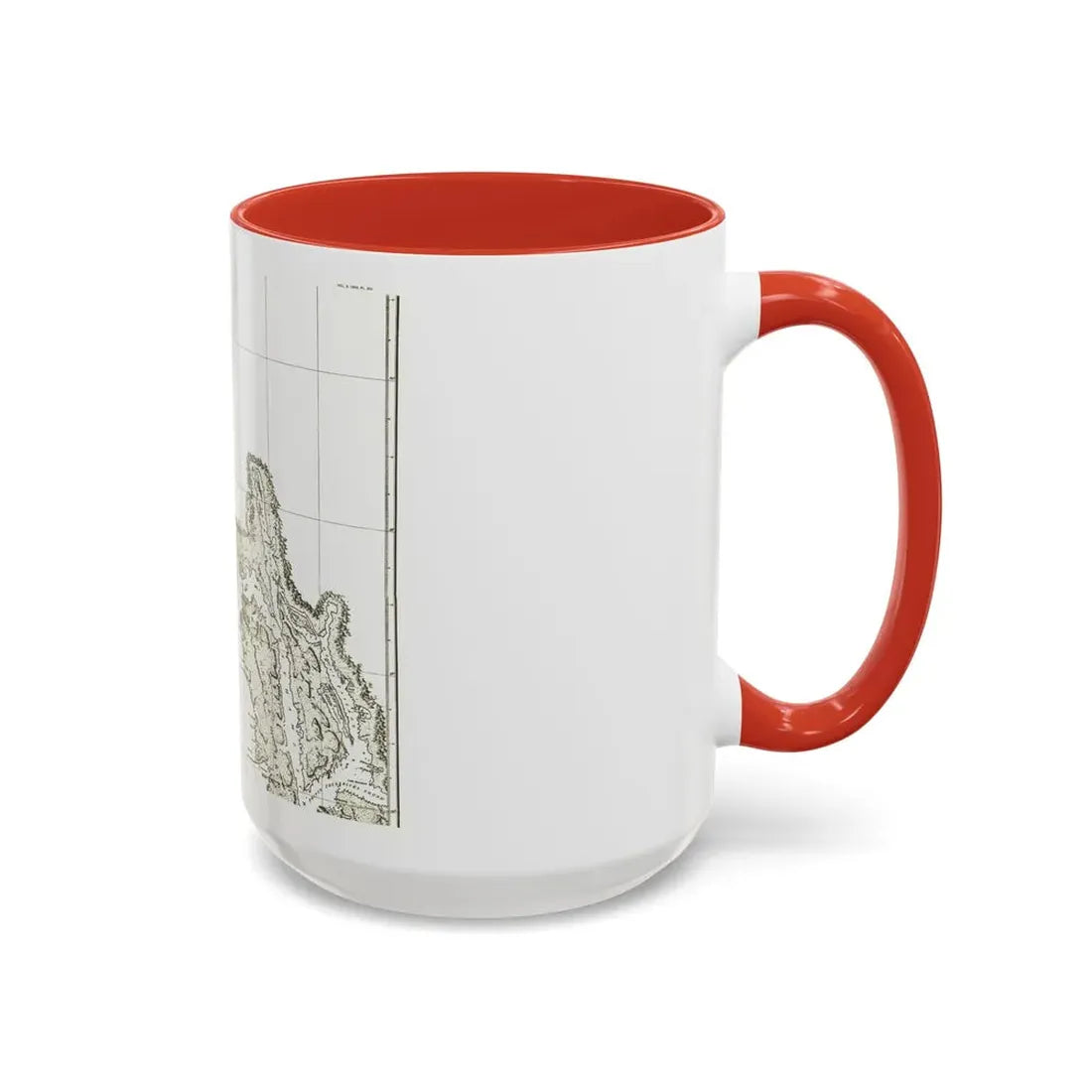 North America - Part of the Coast (1898) (Map) Accent Coffee Mug - Go Mug Yourself