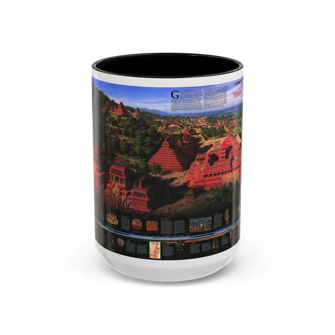 North America - The Mesoamericans (1997) (Map) Accent Coffee Mug 15oz Black - Go Mug Yourself