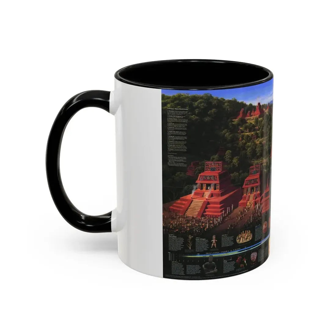 North America - The Mesoamericans (1997) (Map) Accent Coffee Mug - Go Mug Yourself