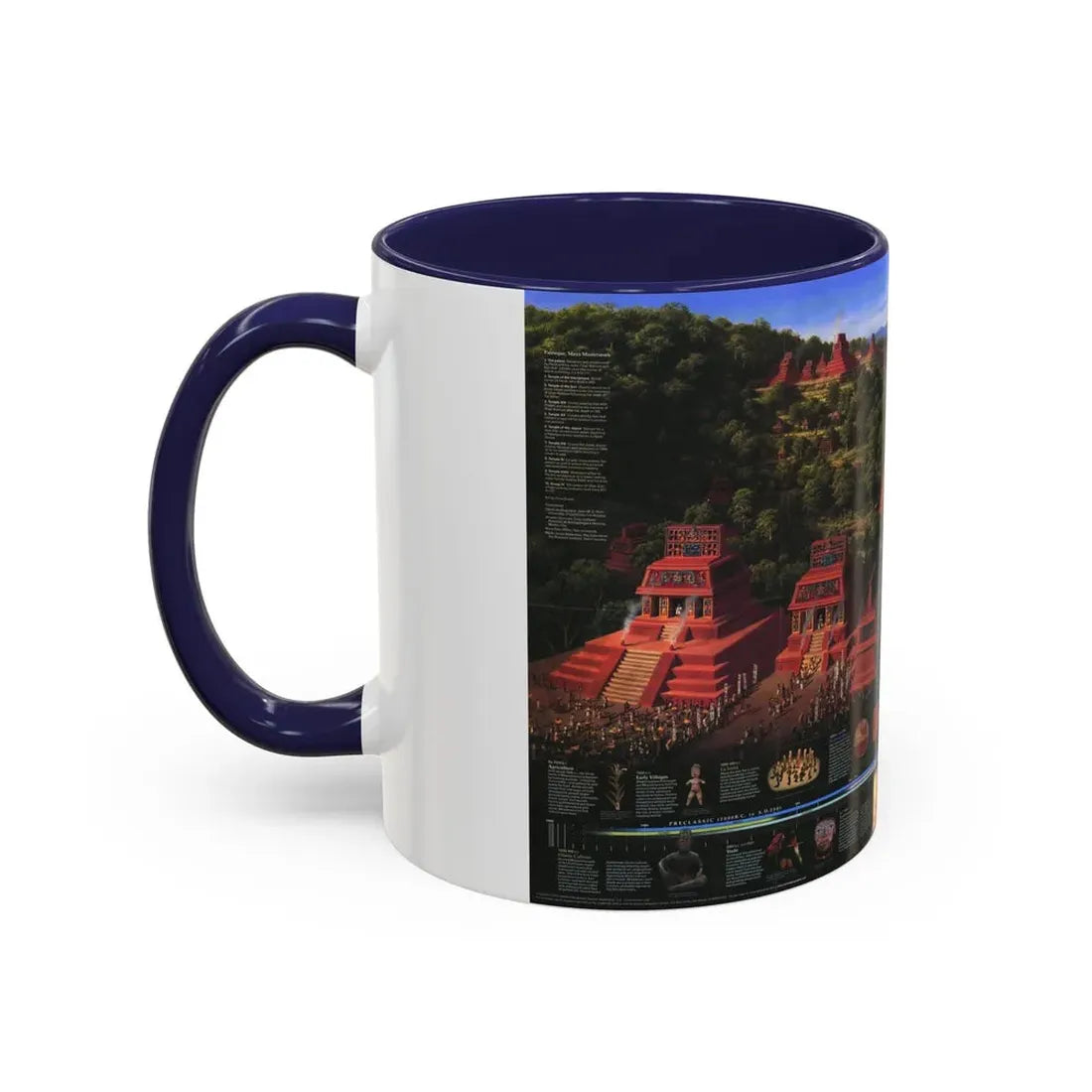 North America - The Mesoamericans (1997) (Map) Accent Coffee Mug - Go Mug Yourself