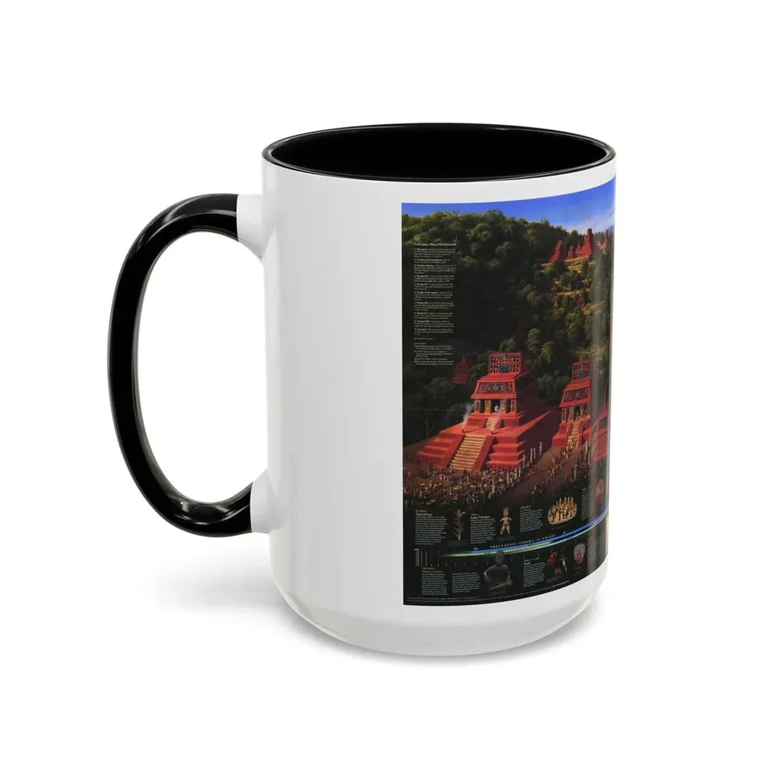 North America - The Mesoamericans (1997) (Map) Accent Coffee Mug - Go Mug Yourself