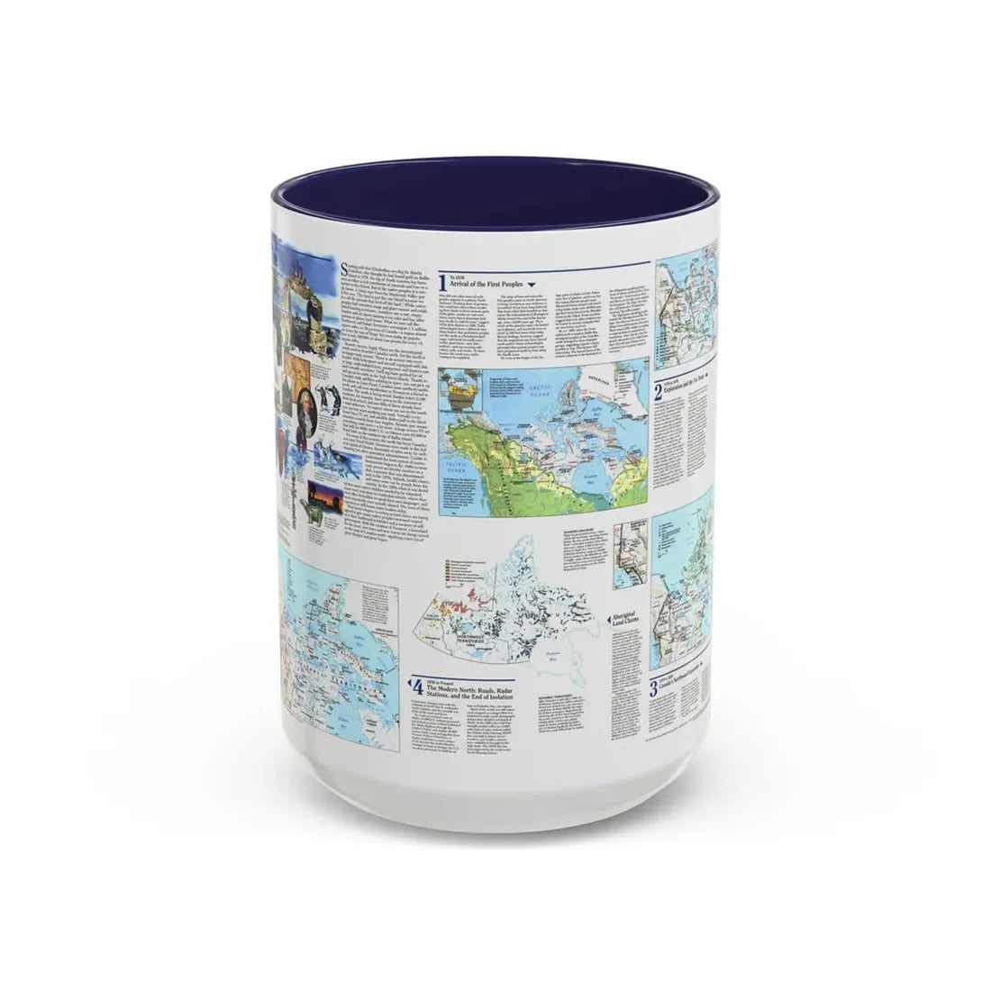 North America - The North (1997) (Map) Accent Coffee Mug 15oz Navy - Go Mug Yourself