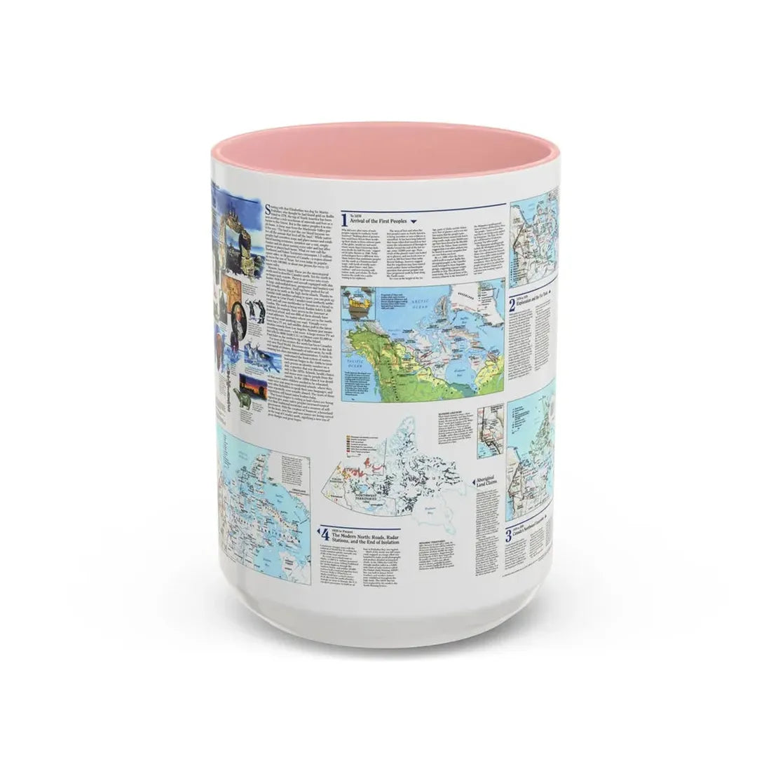 North America - The North (1997) (Map) Accent Coffee Mug 15oz Pink - Go Mug Yourself