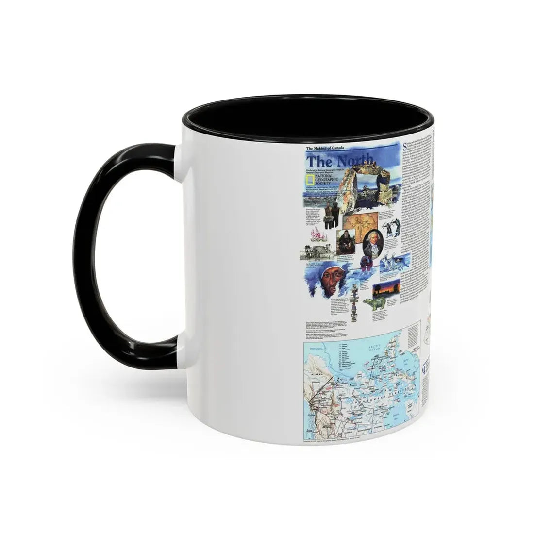 North America - The North (1997) (Map) Accent Coffee Mug - Go Mug Yourself