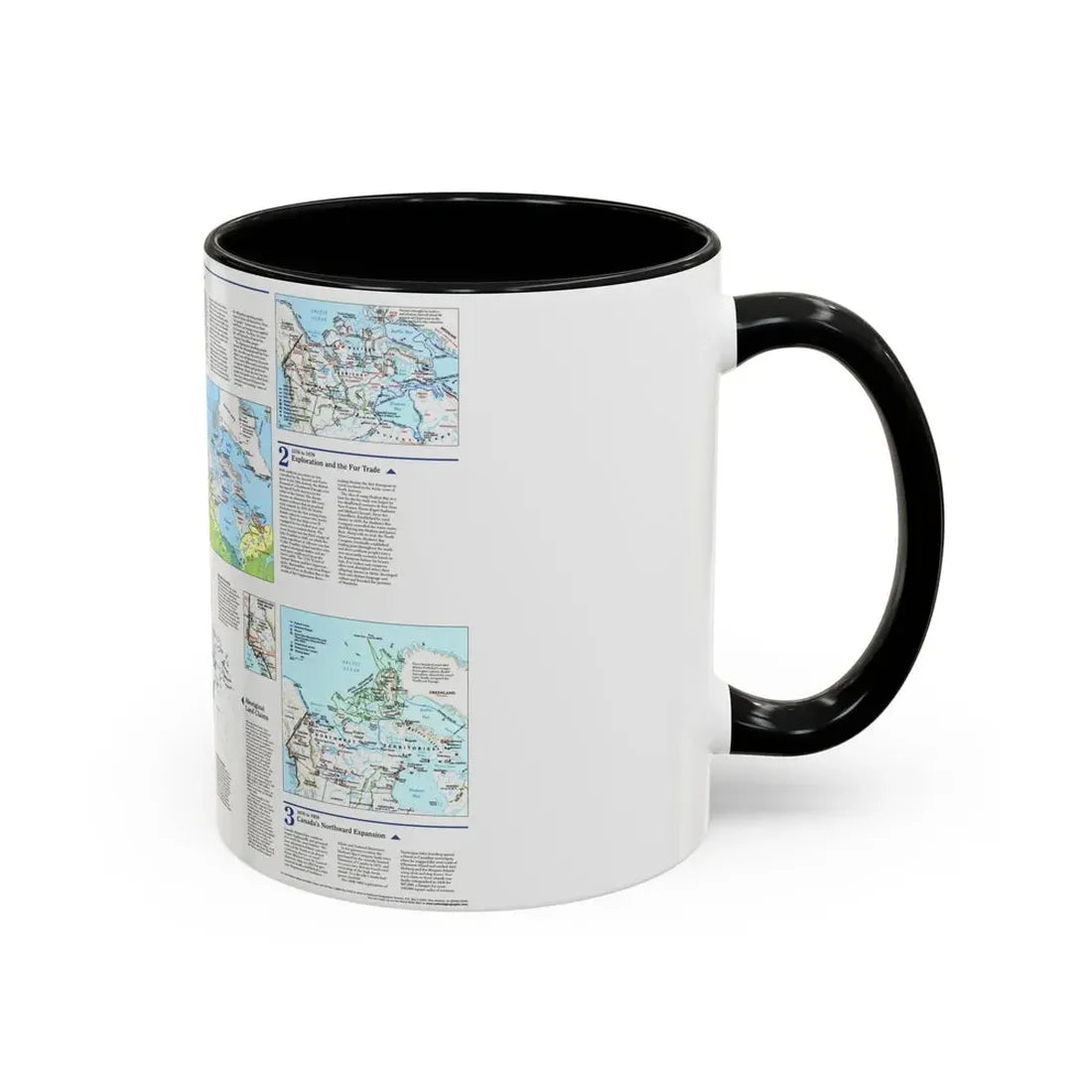 North America - The North (1997) (Map) Accent Coffee Mug - Go Mug Yourself
