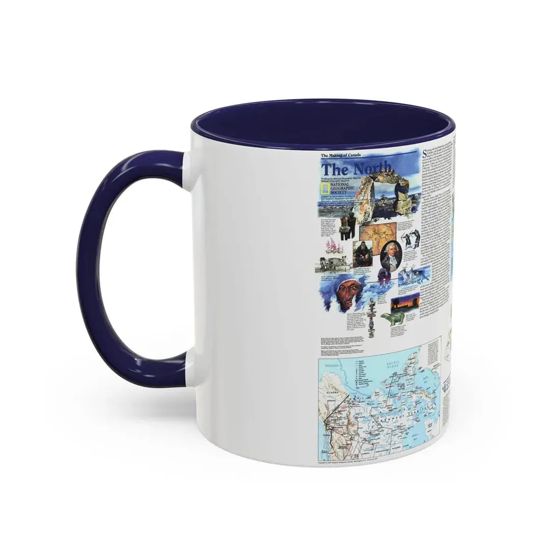 North America - The North (1997) (Map) Accent Coffee Mug - Go Mug Yourself