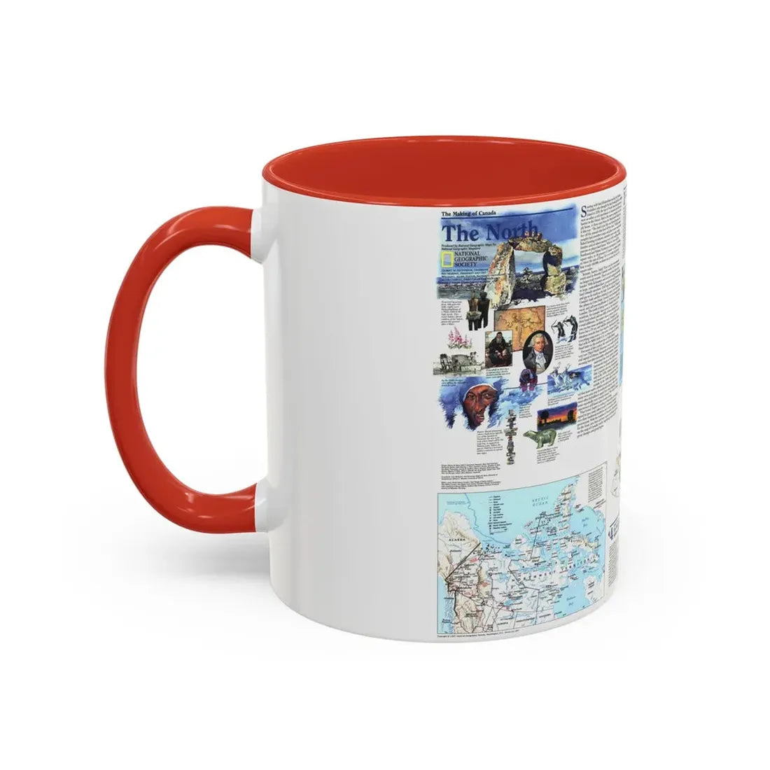 North America - The North (1997) (Map) Accent Coffee Mug - Go Mug Yourself