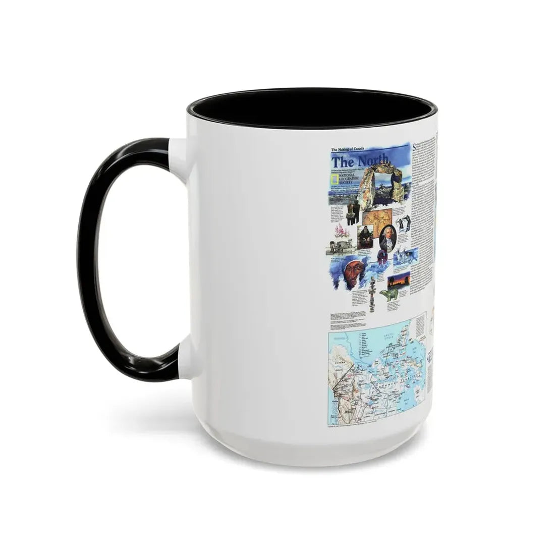 North America - The North (1997) (Map) Accent Coffee Mug - Go Mug Yourself