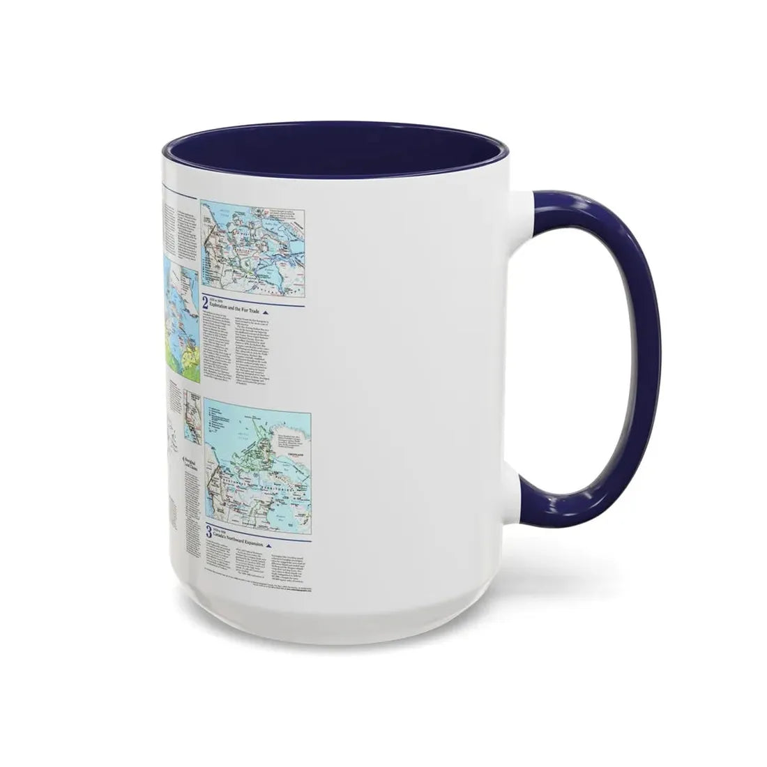 North America - The North (1997) (Map) Accent Coffee Mug - Go Mug Yourself