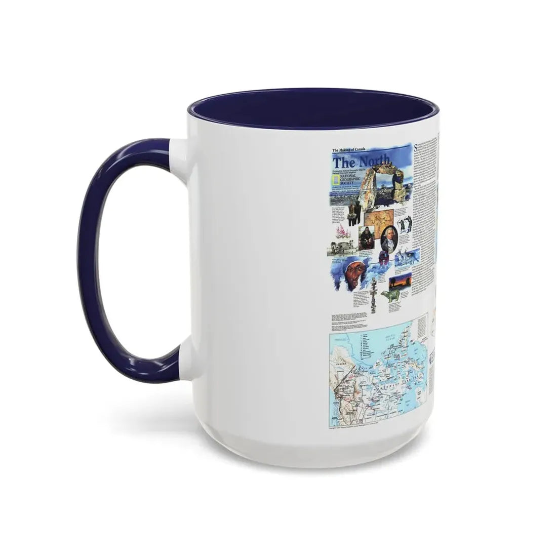 North America - The North (1997) (Map) Accent Coffee Mug - Go Mug Yourself