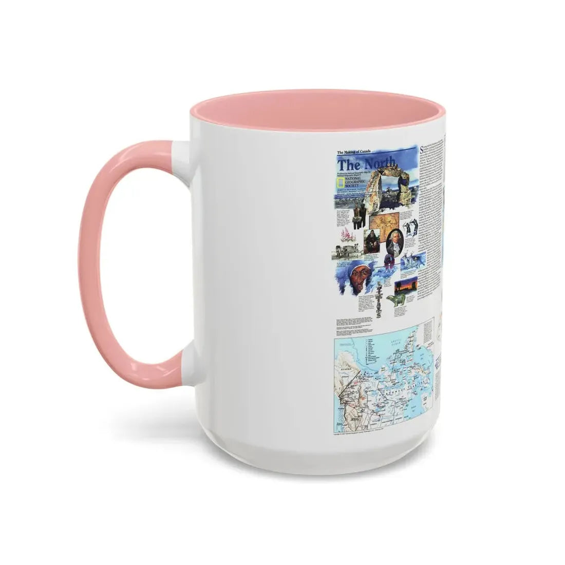 North America - The North (1997) (Map) Accent Coffee Mug - Go Mug Yourself