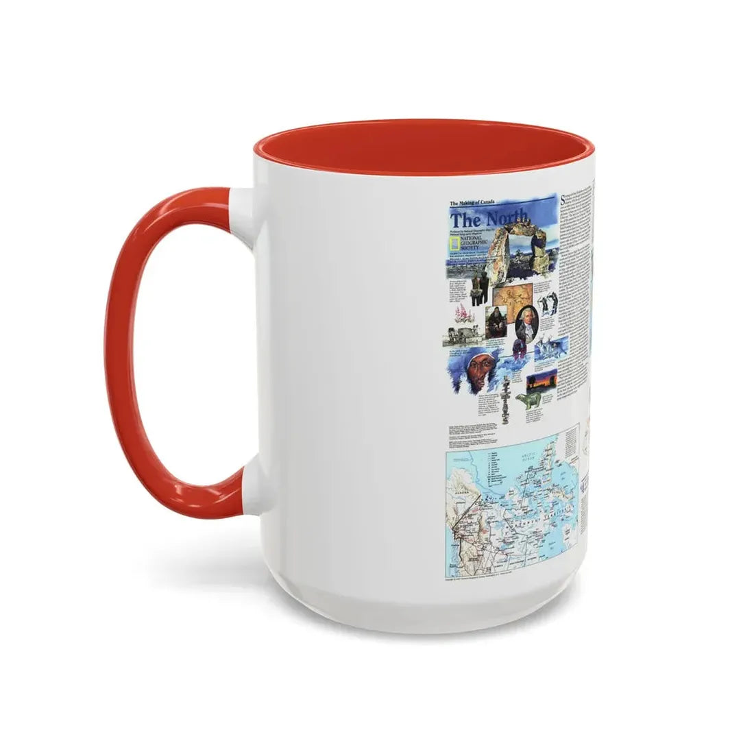 North America - The North (1997) (Map) Accent Coffee Mug - Go Mug Yourself