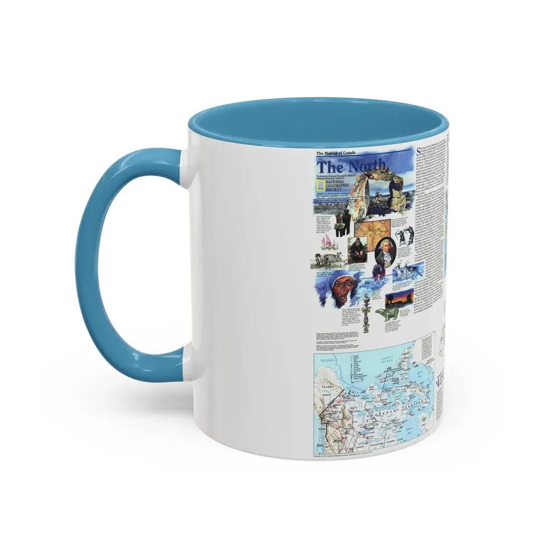 North America - The North (1997) (Map) Accent Coffee Mug - Go Mug Yourself