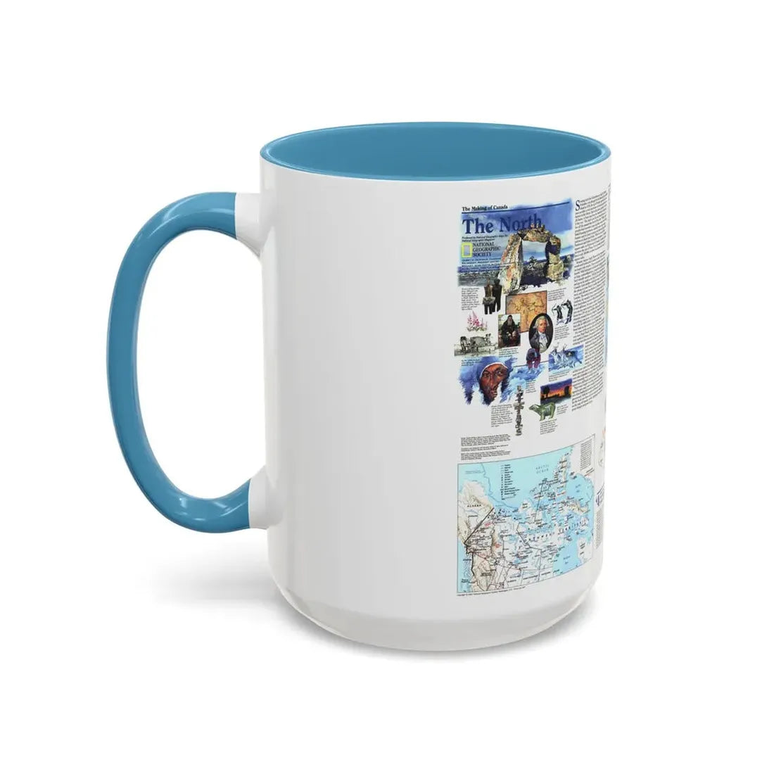 North America - The North (1997) (Map) Accent Coffee Mug - Go Mug Yourself