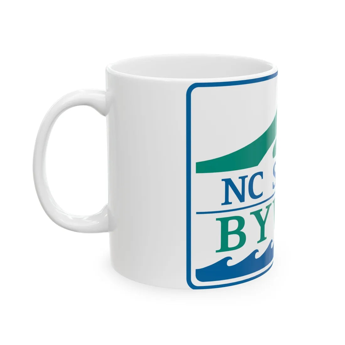 North Carolina Scenic Byway (North Carolina) (Road Sign) White Coffee Mug - Go Mug Yourself