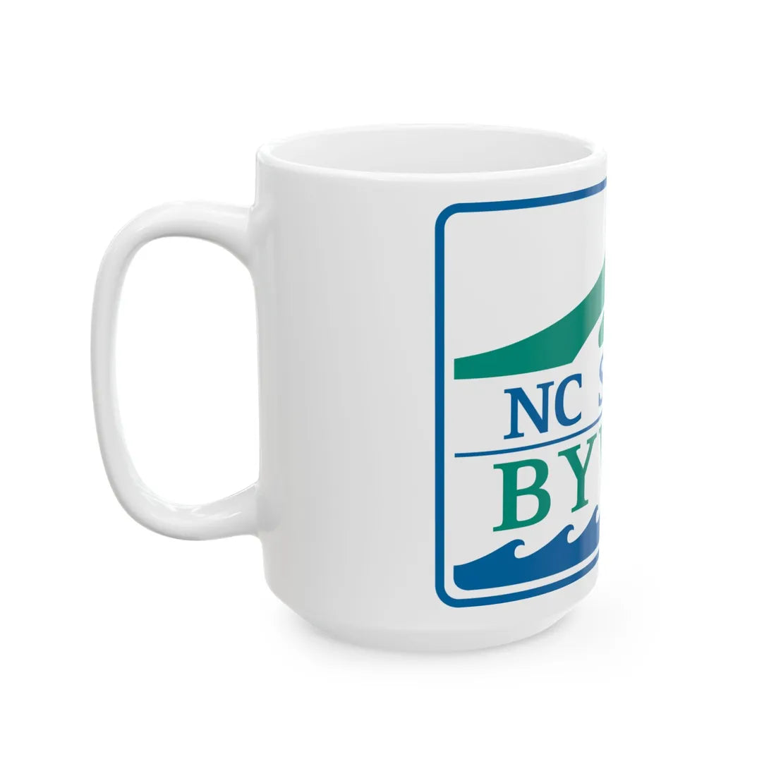 North Carolina Scenic Byway (North Carolina) (Road Sign) White Coffee Mug - Go Mug Yourself