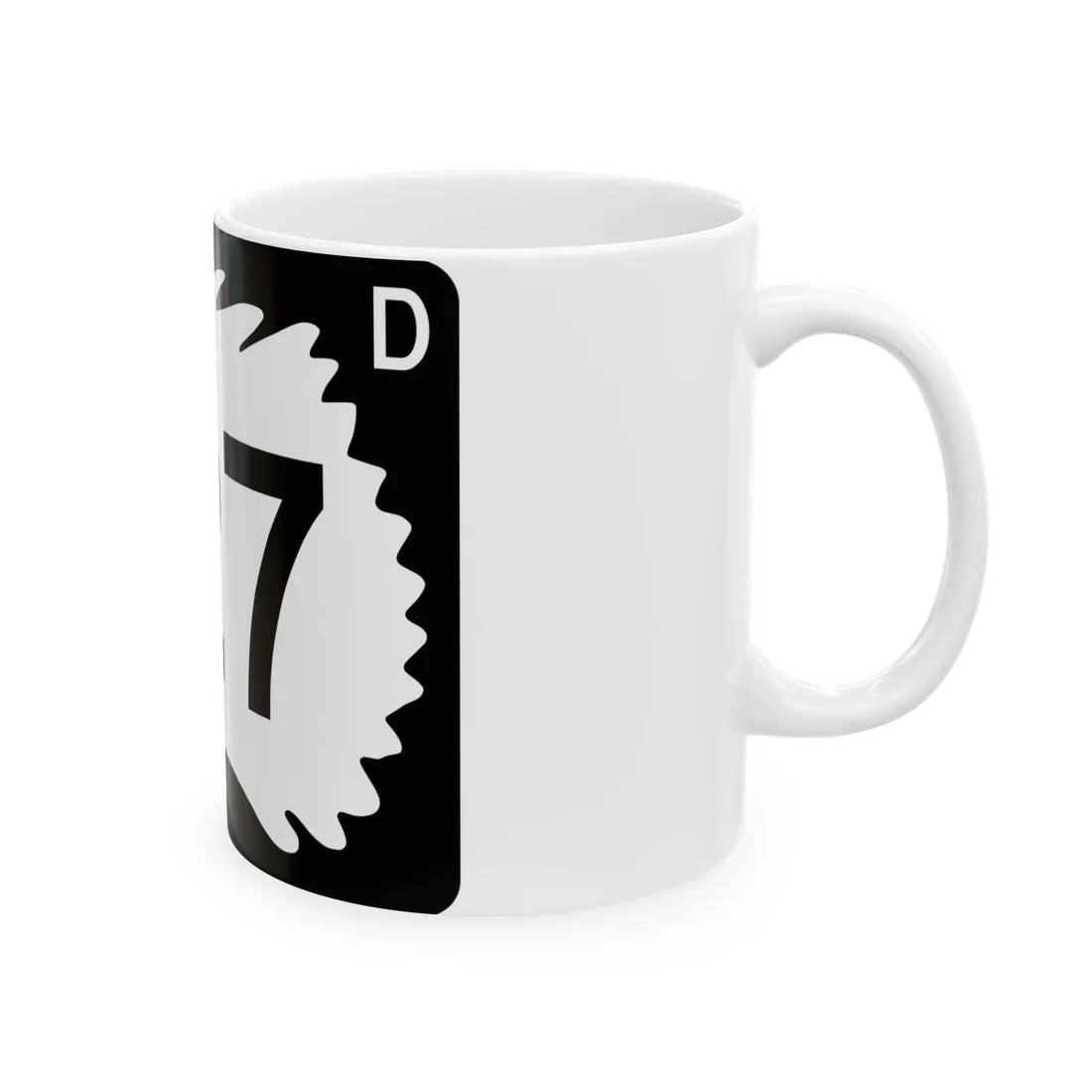 North Dakota 127 (North Dakota) (Road Sign) White Coffee Mug - Go Mug Yourself