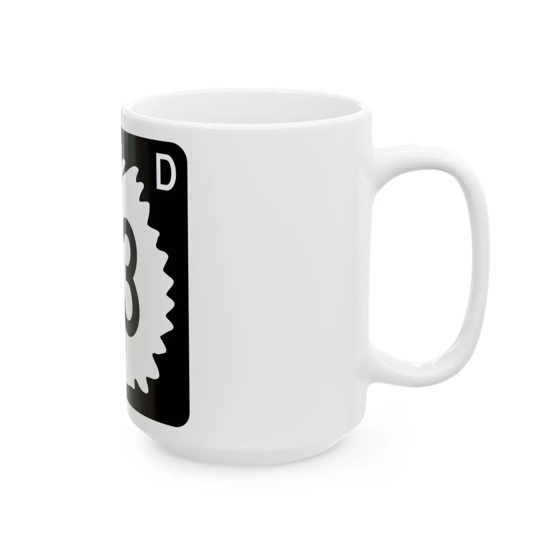 North Dakota 23 (North Dakota) (Road Sign) White Coffee Mug - Go Mug Yourself