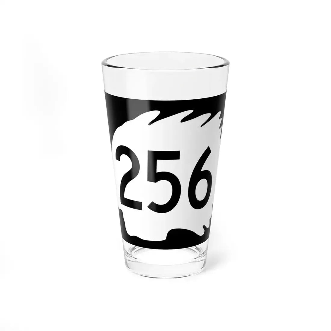 North Dakota 256 (North Dakota) (Road Sign) Pint Glss 16oz 16oz - Go Mug Yourself
