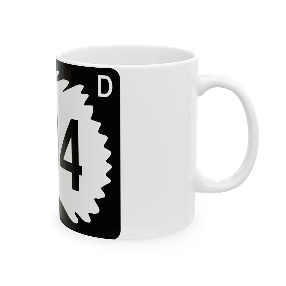 North Dakota 294 (North Dakota) (Road Sign) White Coffee Mug - Go Mug Yourself