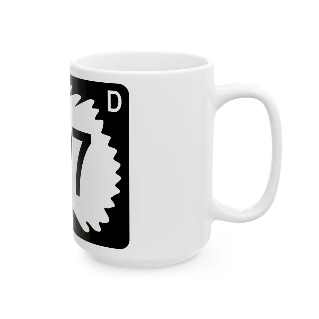 North Dakota 297 (North Dakota) (Road Sign) White Coffee Mug - Go Mug Yourself