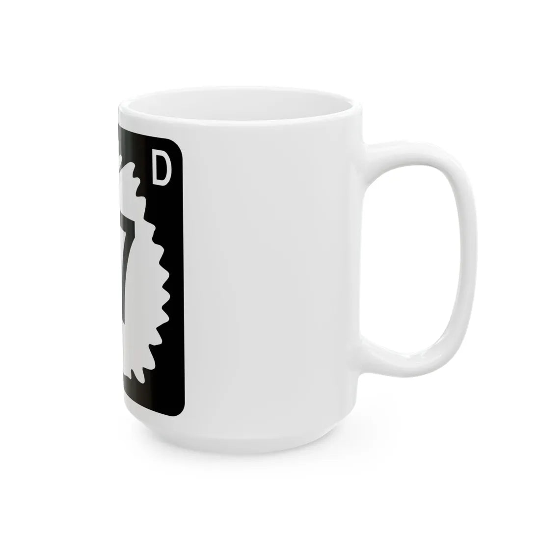 North Dakota 47 (North Dakota) (Road Sign) White Coffee Mug - Go Mug Yourself