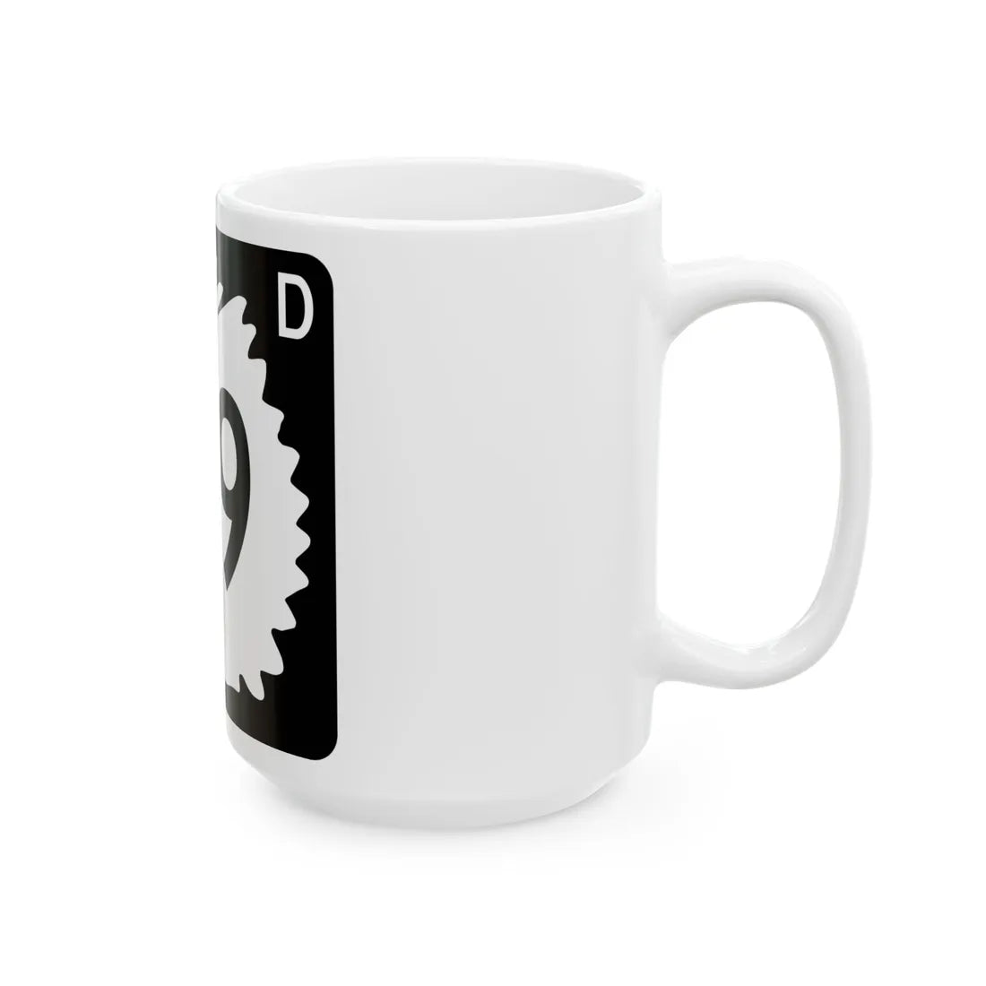 North Dakota 49 (North Dakota) (Road Sign) White Coffee Mug - Go Mug Yourself