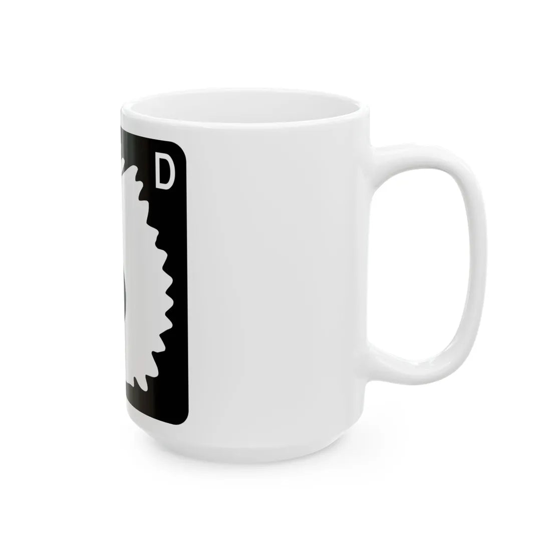 North Dakota 6 (North Dakota) (Road Sign) White Coffee Mug - Go Mug Yourself