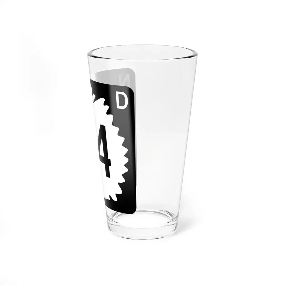 North Dakota 64 (North Dakota) (Road Sign) Pint Glss 16oz - Go Mug Yourself