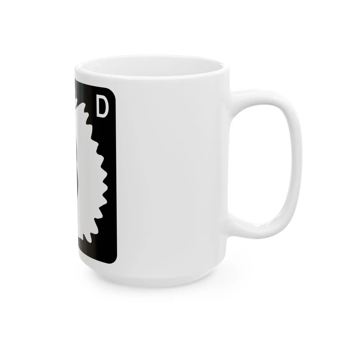 North Dakota 8 (North Dakota) (Road Sign) White Coffee Mug - Go Mug Yourself