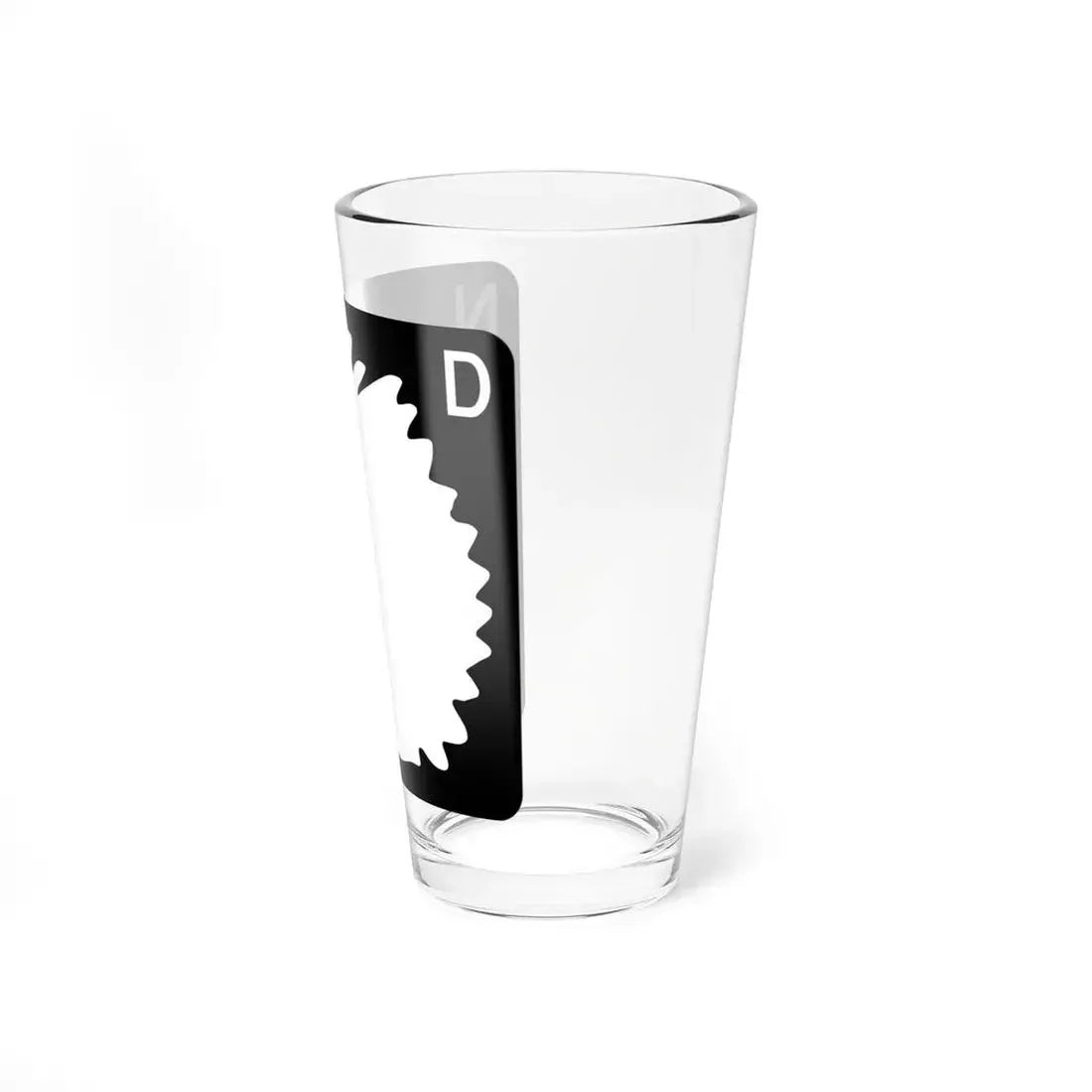 North Dakota blank (North Dakota) (Road Sign) Pint Glss 16oz - Go Mug Yourself
